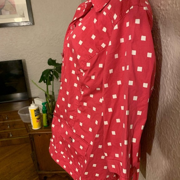 Women’s CJ Banks hot pink button down jacket - Picture 3 of 6